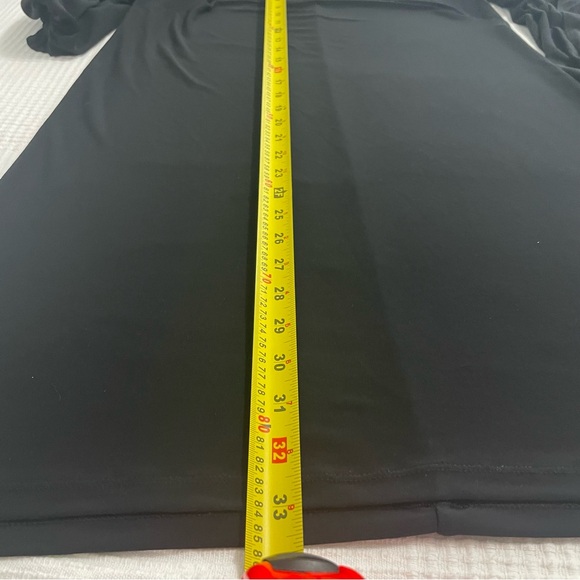 Laundry By Design Long Sleeve Open arm hems  Mini dress Black Size Small NWT - Picture 10 of 14